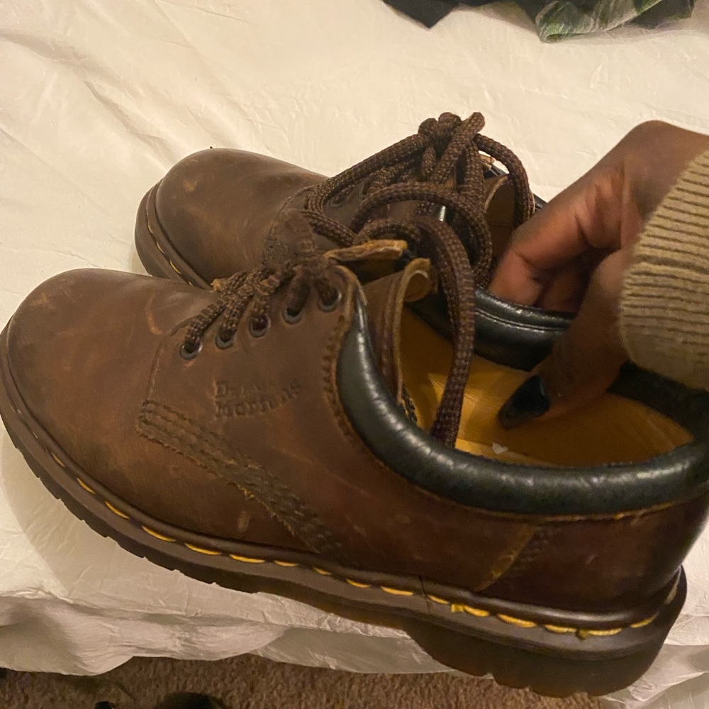 Brown doc martens